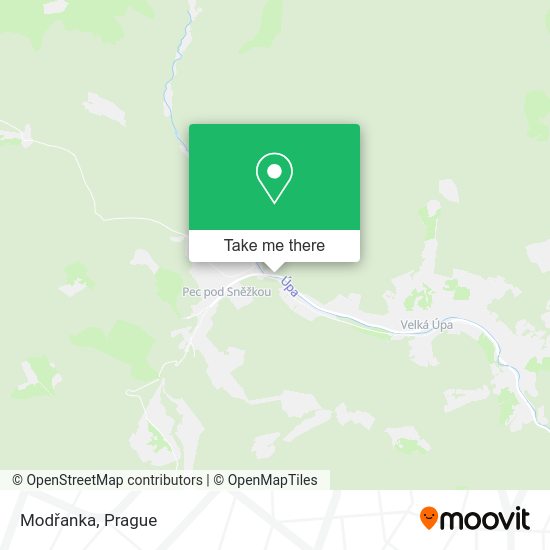 Карта Modřanka