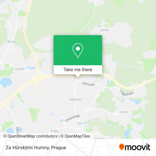 Za Hůrskými Humny map