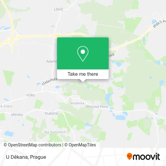 Карта U Děkana