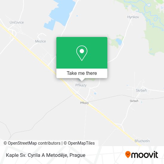 Kaple Sv. Cyrila A Metoděje map