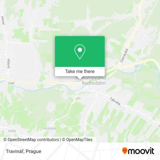 Карта Travinář