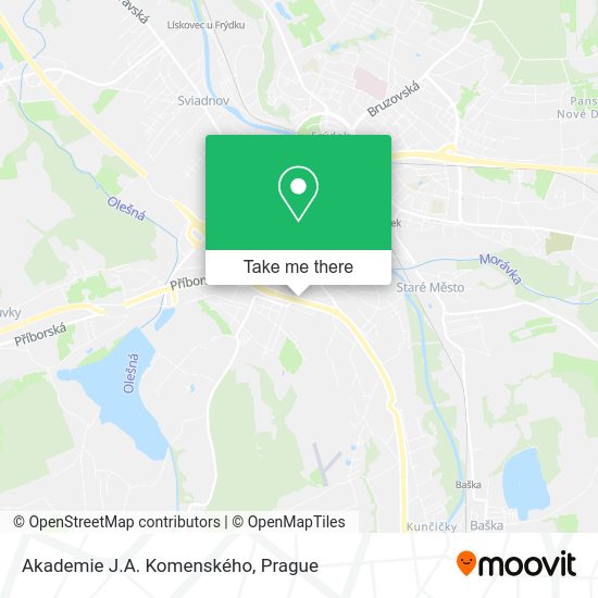 Akademie J.A. Komenského map