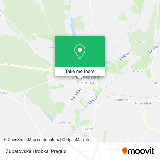 Карта Zubatovská Hrobka