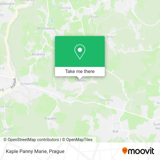 Карта Kaple Panny Marie