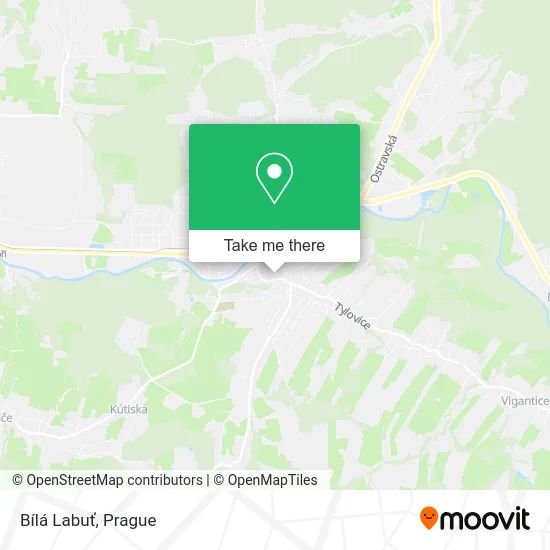 Карта Bílá Labuť