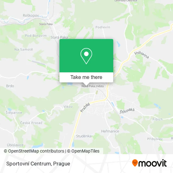 Карта Sportovní Centrum