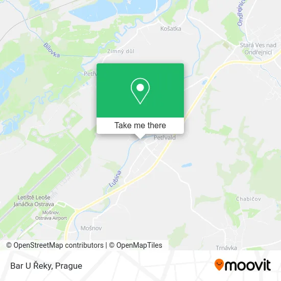 Карта Bar U Řeky
