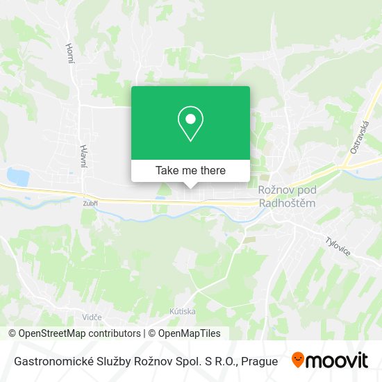 Gastronomické Služby Rožnov Spol. S R.O. map