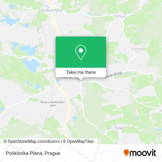 Карта Poliklinika Planá
