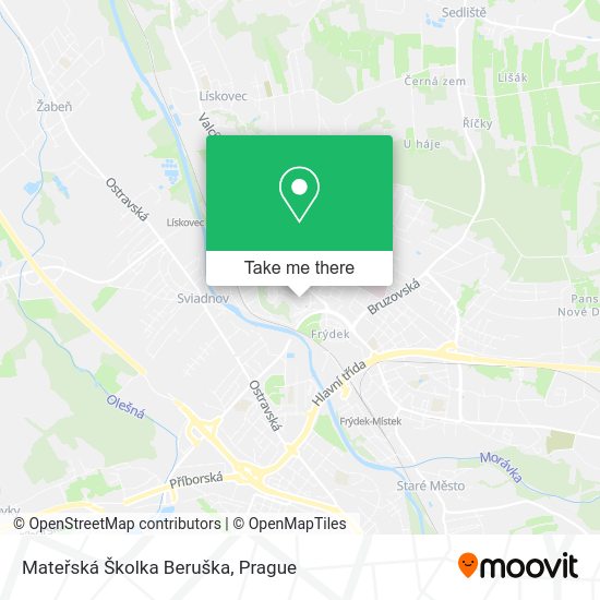 Mateřská Školka Beruška map