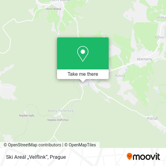 Ski Areál „Velflink“ map