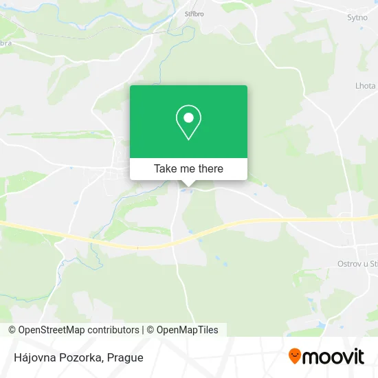 Hájovna Pozorka map