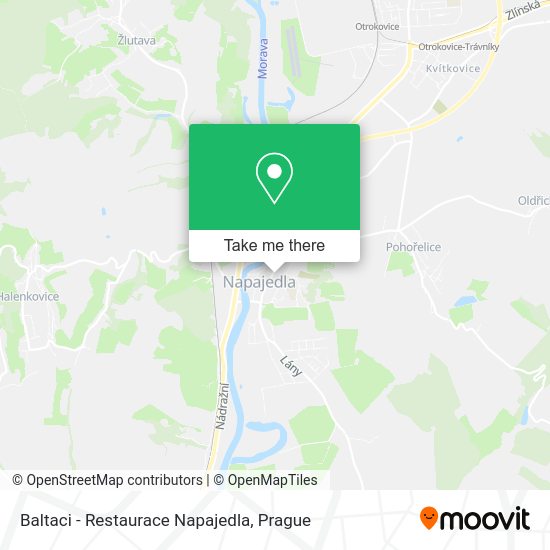 Baltaci - Restaurace Napajedla map
