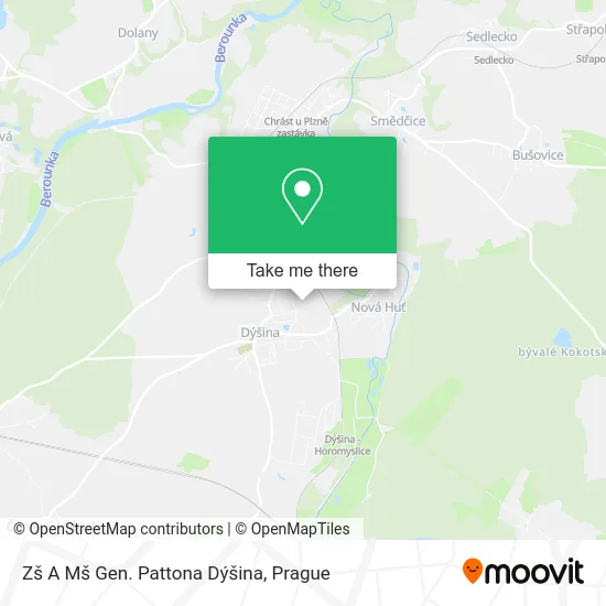 Карта Zš A Mš Gen. Pattona Dýšina