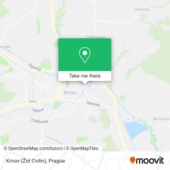 Krnov (Žst Cvilín) map