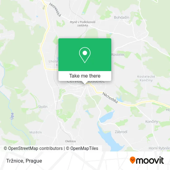 Карта Tržnice