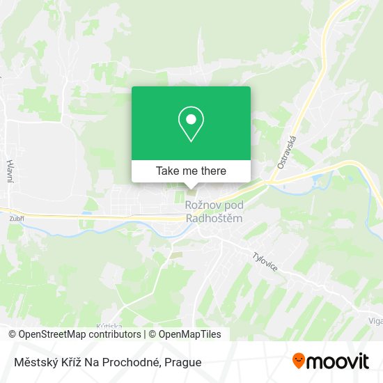 Městský Kříž Na Prochodné map