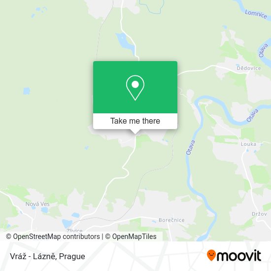 Vráž - Lázně map
