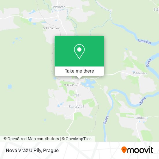 Карта Nová Vráž U Pily