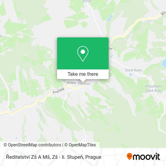 Ředitelství Zš A Mš, Zš - Ii. Stupeň map