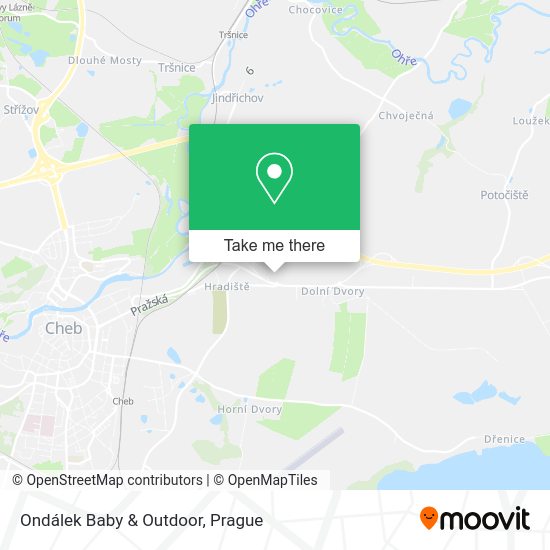 Ondálek Baby & Outdoor map