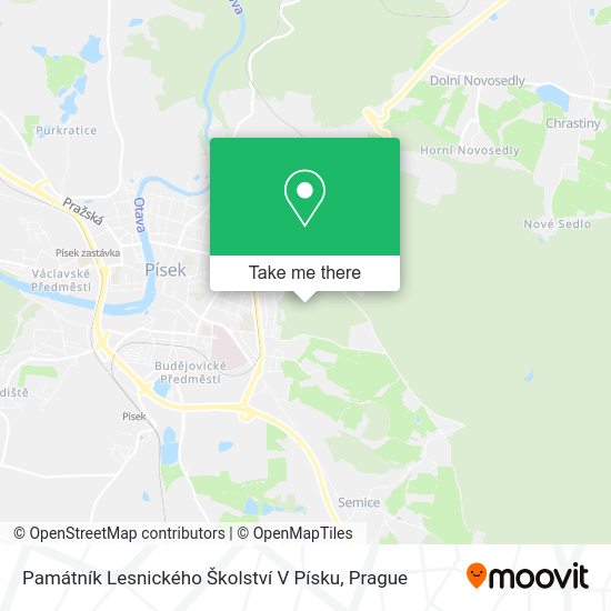 Památník Lesnického Školství V Písku map