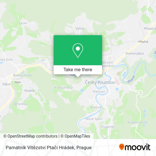Památník Vítězství Ptačí Hrádek map
