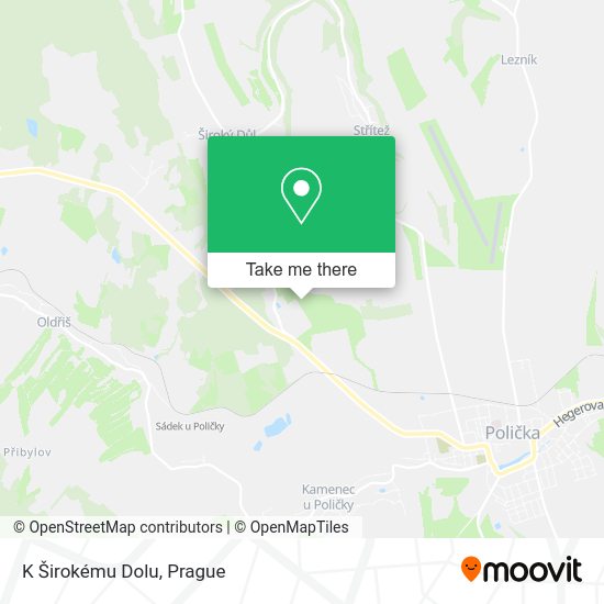 K Širokému Dolu map