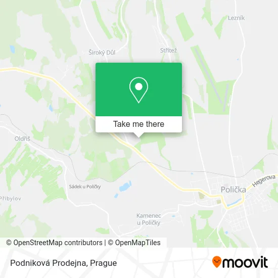 Карта Podniková Prodejna