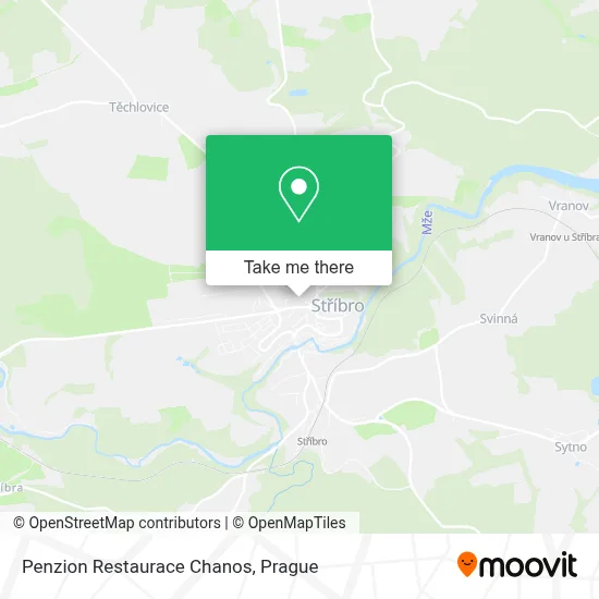 Penzion Restaurace Chanos map