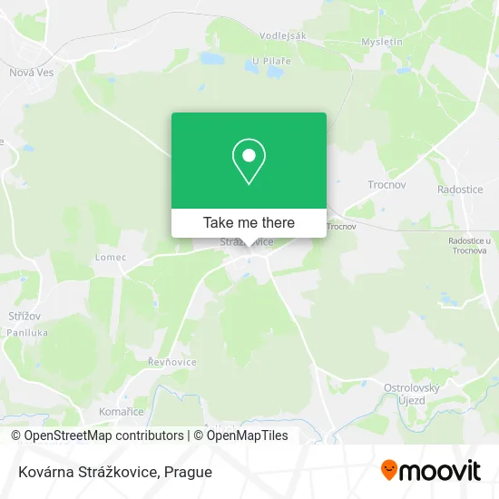Карта Kovárna Strážkovice
