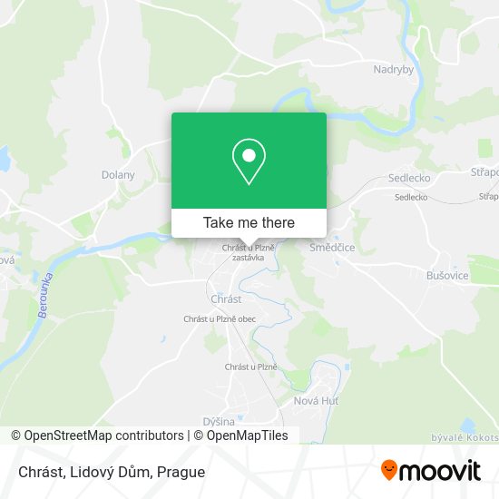 Chrást, Lidový Dům map