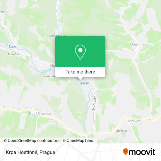 Карта Krpa Hostinné