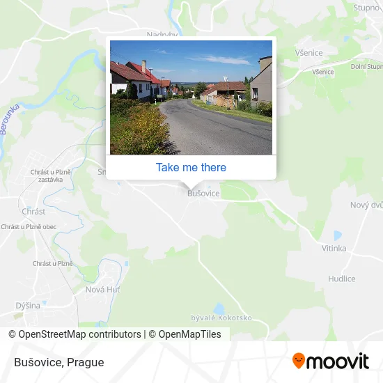 Карта Bušovice