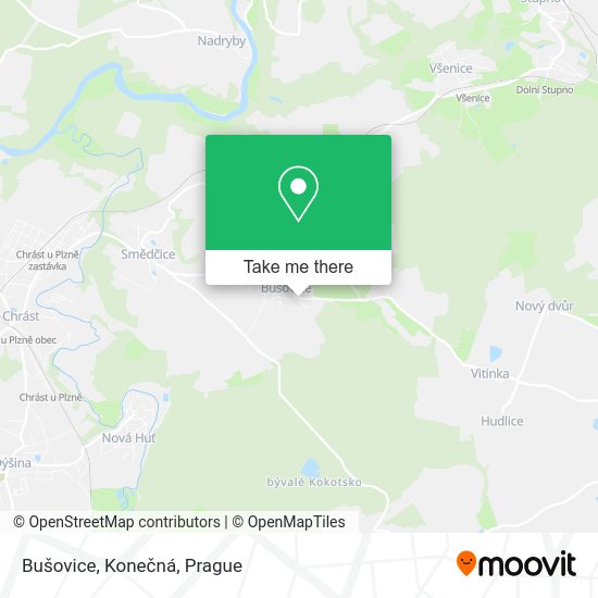 Bušovice, Konečná map