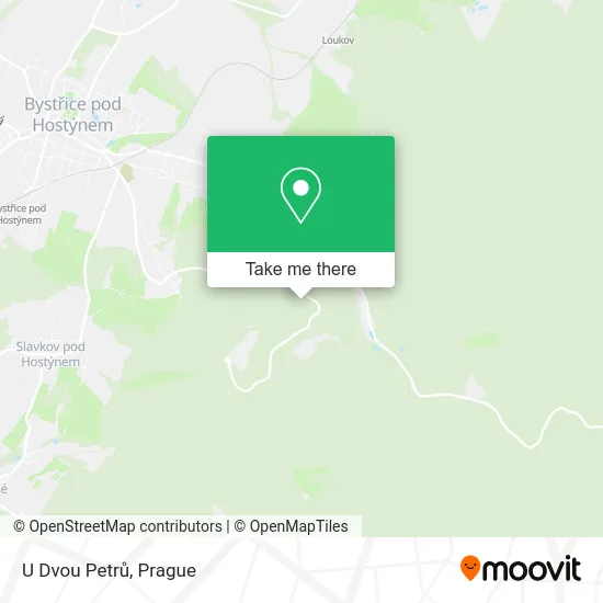 U Dvou Petrů map