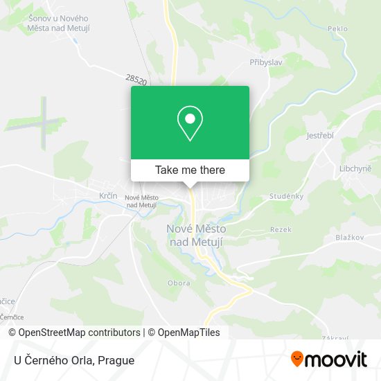 U Černého Orla map