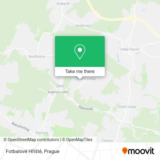 Fotbalové Hřiště map