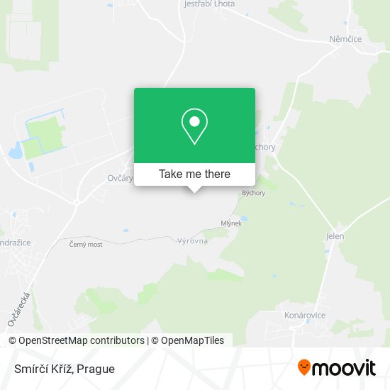Smírčí Kříž map