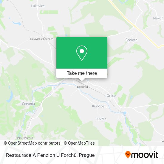 Restaurace A Penzion U Forchů map