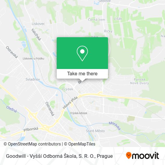 Goodwill - Vyšší Odborná Škola, S. R. O. map