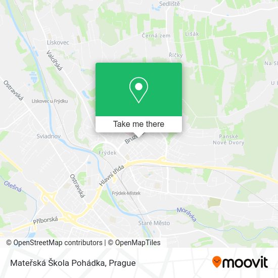 Mateřská Škola Pohádka map