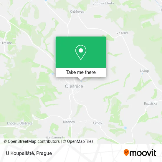 U Koupaliště map
