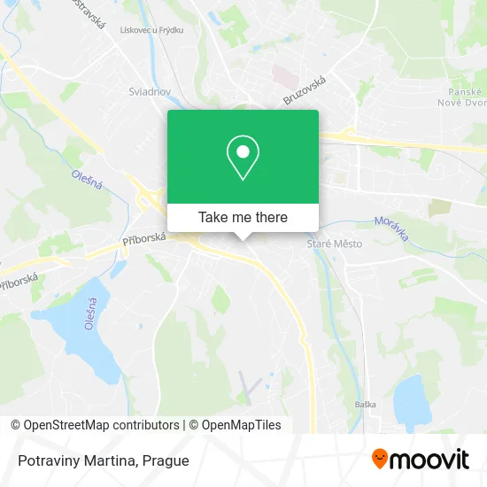 Карта Potraviny Martina
