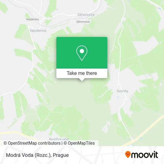 Modrá Voda (Rozc.) map