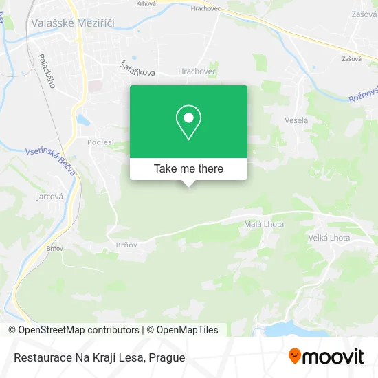 Карта Restaurace Na Kraji Lesa