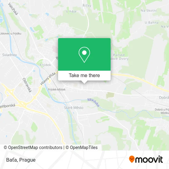 Карта Baťa
