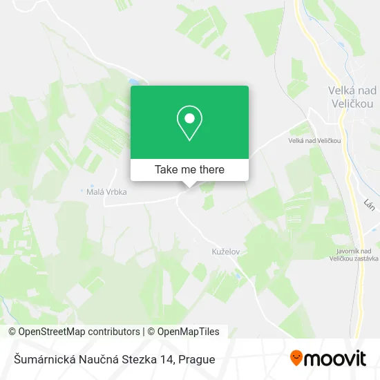 Карта Šumárnická Naučná Stezka 14