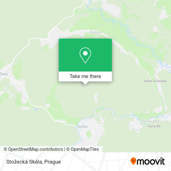 Stožecká Skála map