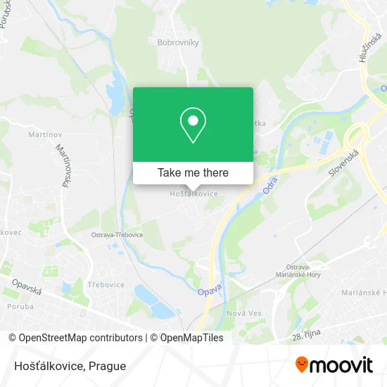Карта Hošťálkovice